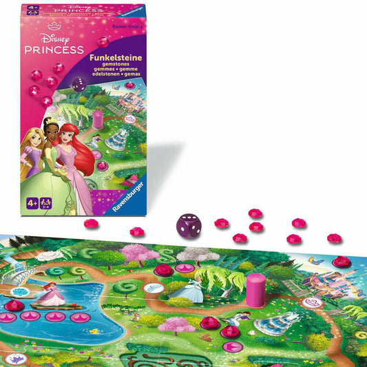 Ravensburger Disney Princess: Funkelsteine, Sammelspiel, Kinderspiel, Gesellschaftsspiel, ab 4 Jahren, 24708