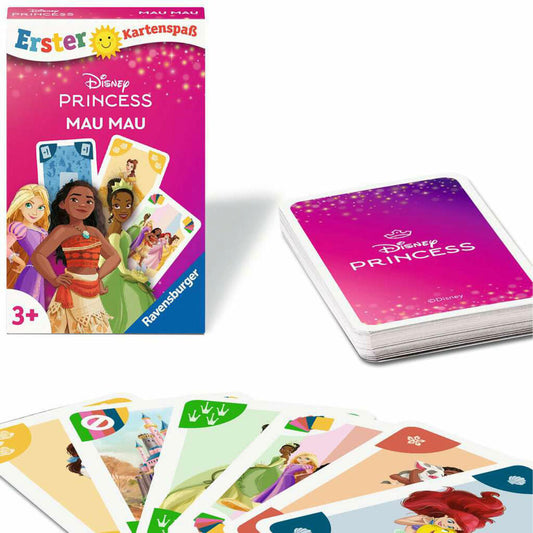 Ravensburger Erster Kartenspaß Disney Princess: Mau Mau, Kartenspiel, Kinderspiel, ab 3 Jahren, 24709