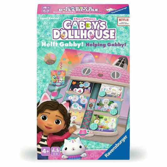 Ravensburger Gabbys Dollhouse - Helft Gabby! Memospiel, Merkspiel, Mitbringspiel, ab 4 Jahren, 24724