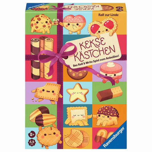 Ravensburger Keksekästchen, Roll & Write Spiel, Würfelspiel, Familienspiel, ab 8 Jahren, 24749