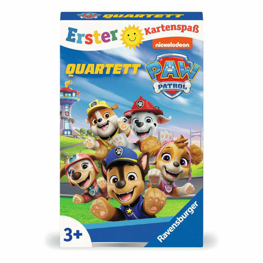 Ravensburger Erster Kartenspaß Paw Patrol: Quartett, Kartenspiel, Kinderspiel, ab 3 Jahren, 24760