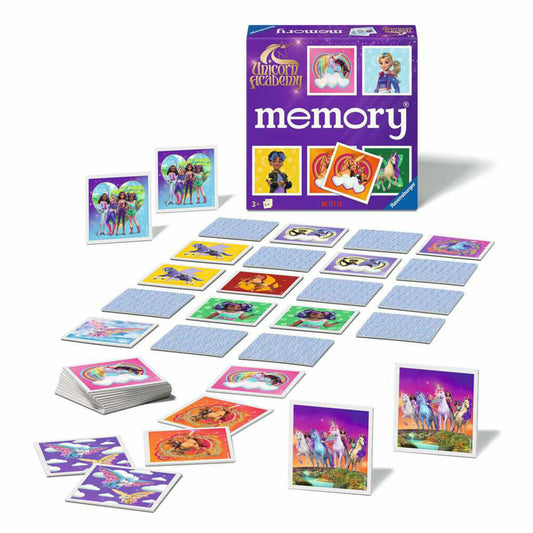 Ravensburger memory Unicorn Academy, Memospiel, Merkspiel, Familienspiel, ab 3 Jahren, 24778