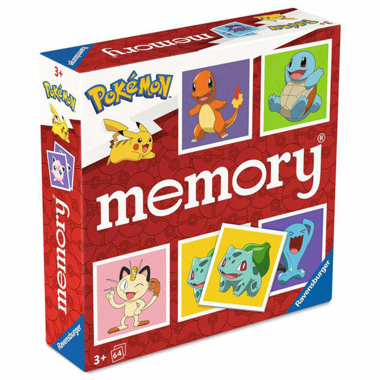 Ravensburger memory Pokemon, Memospiel, Merkspiel, Familienspiel, ab 3 Jahren, 24853