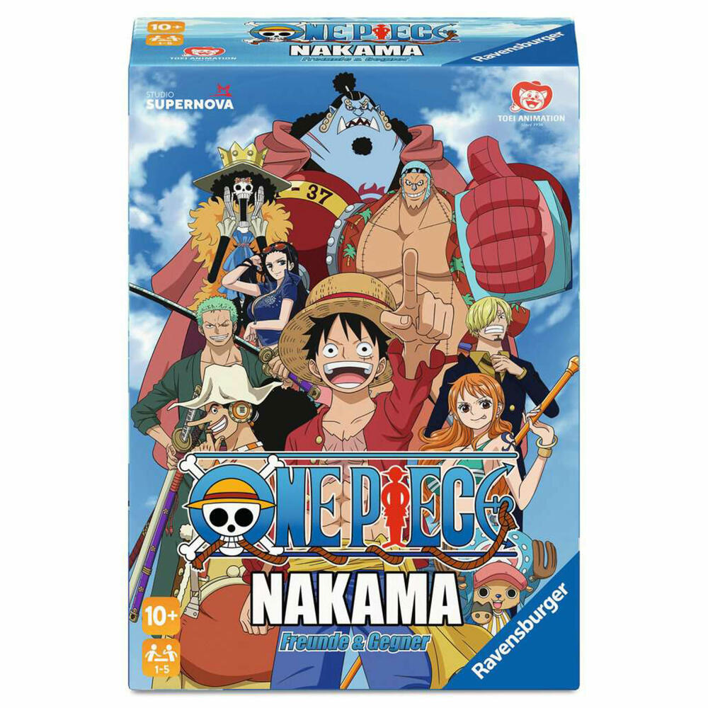 Ravensburger One Piece Nakama, kooperatives Spiel, Kartenspiel, Gesellschaftsspiel, ab 10 Jahren, 24869