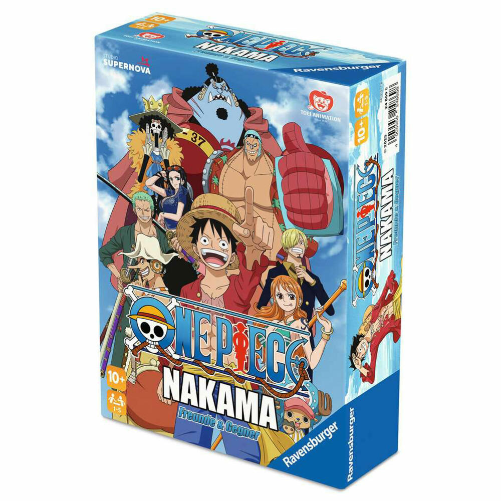 Ravensburger One Piece Nakama, kooperatives Spiel, Kartenspiel, Gesellschaftsspiel, ab 10 Jahren, 24869
