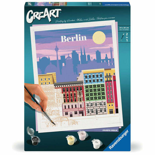 Ravensburger CreArt Farbenfrohes Berlin, Malen nach Zahlen, Malset, 25521