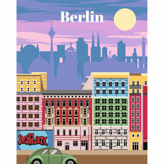 Ravensburger CreArt Farbenfrohes Berlin, Malen nach Zahlen, Malset, 25521