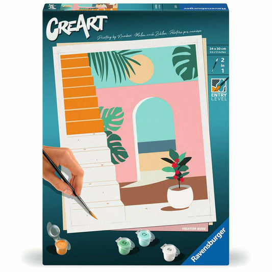Ravensburger CreArt Urlaubsmodus, Malen nach Zahlen, Malset, 25524
