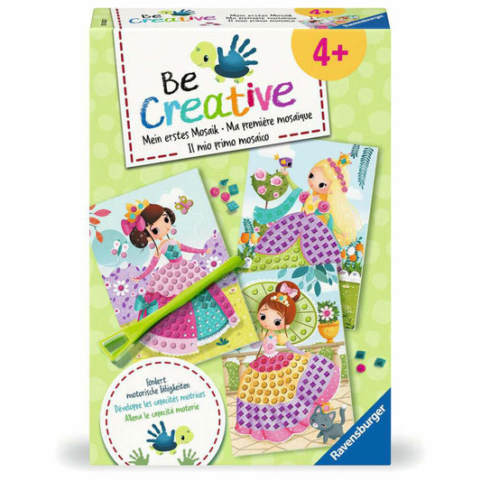 Ravensburger BeCreative Bastelset DIY Mosaik Prinzessinnen, Kreativset, ab 4 Jahren, 25533