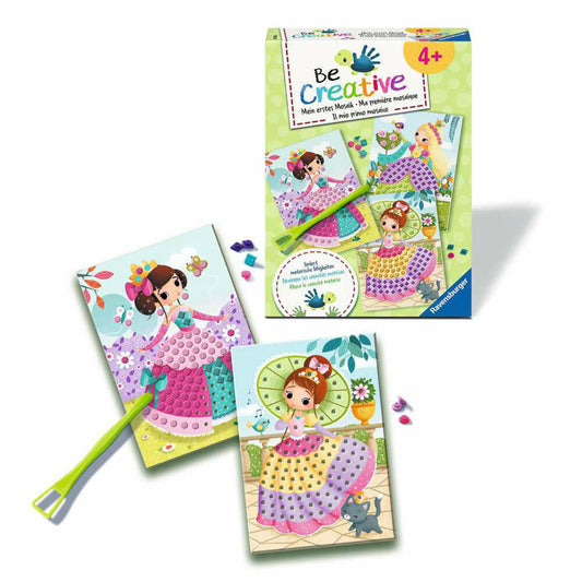 Ravensburger BeCreative Bastelset DIY Mosaik Prinzessinnen, Kreativset, ab 4 Jahren, 25533