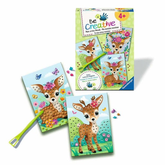 Ravensburger BeCreative Bastelset DIY Mosaik Mein Bambi, Kreativset, ab 4 Jahren, 25534