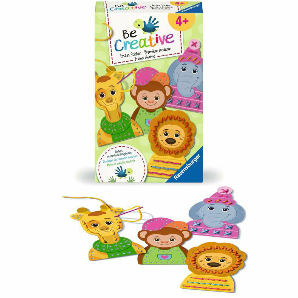 Ravensburger BeCreative Erstes Sticken, Komplett-Set, Kreativset, ab 4 Jahren, 25536