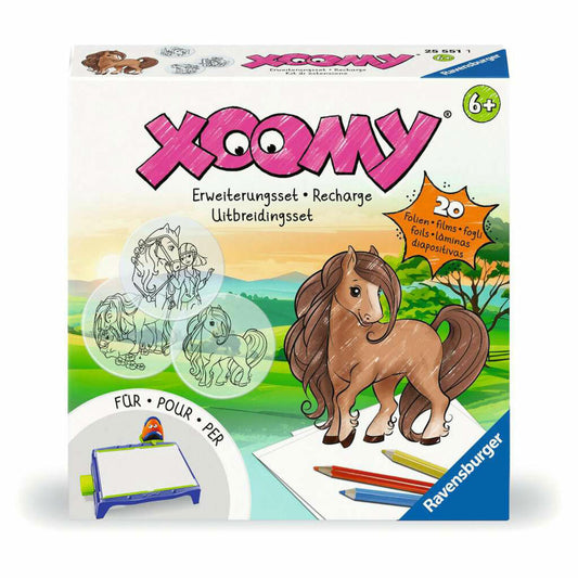 Ravensburger Xoomy Pferde, Malvorlagen, Motive, Erweiterung, Zubehör, ab 6 Jahren, 25551