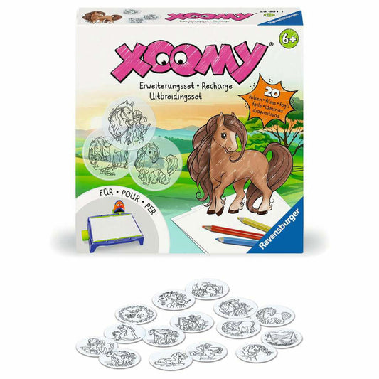 Ravensburger Xoomy Pferde, Malvorlagen, Motive, Erweiterung, Zubehör, ab 6 Jahren, 25551