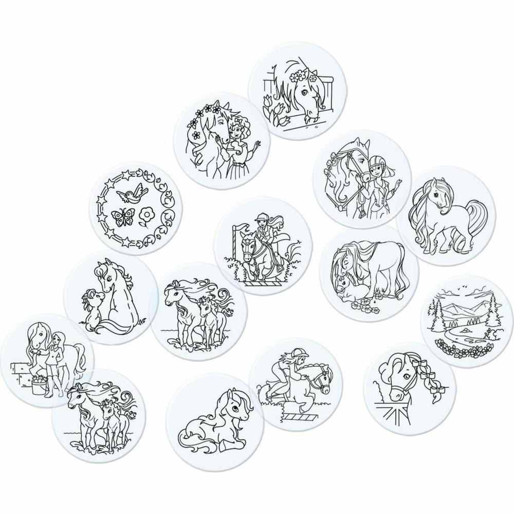 Ravensburger Xoomy Pferde, Malvorlagen, Motive, Erweiterung, Zubehör, ab 6 Jahren, 25551