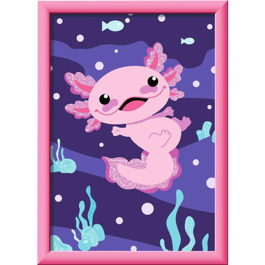 Ravensburger CreArt Axolotl, Malen nach Zahlen, Mal-Set für Kinder, ab 7 Jahren, 25555