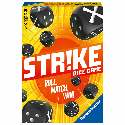 Ravensburger Gesellschaftsspiele Strike, Familienspiel, Würfelspiel, Würfel Spiel, 26840