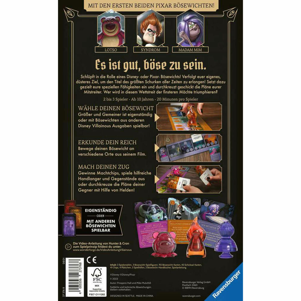 Ravensburger Disney Villainous, 5th expansion, supplement, strategy game, , 27376