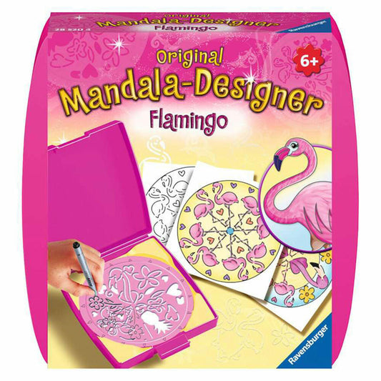Ravensburger Mandala-Designer Flamingo, Malset, Mandalabox, Kreativset, ab 6 Jahren, 28520