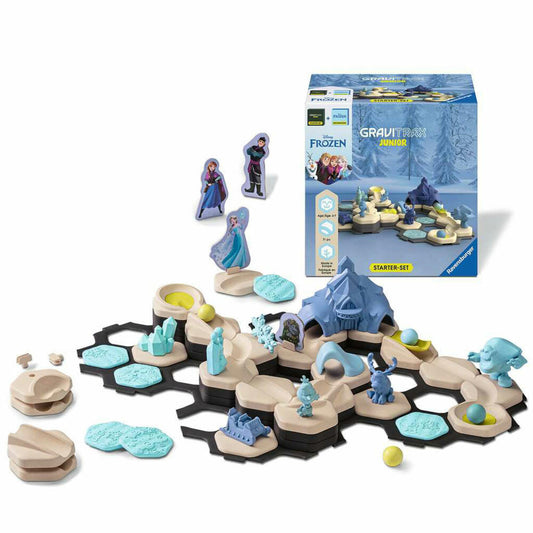 Ravensburger GraviTrax Junior - Starter-Set Frozen, Kugelbahn, Interaktives Kugelbahnsystem, ab 3 Jahren, 73385