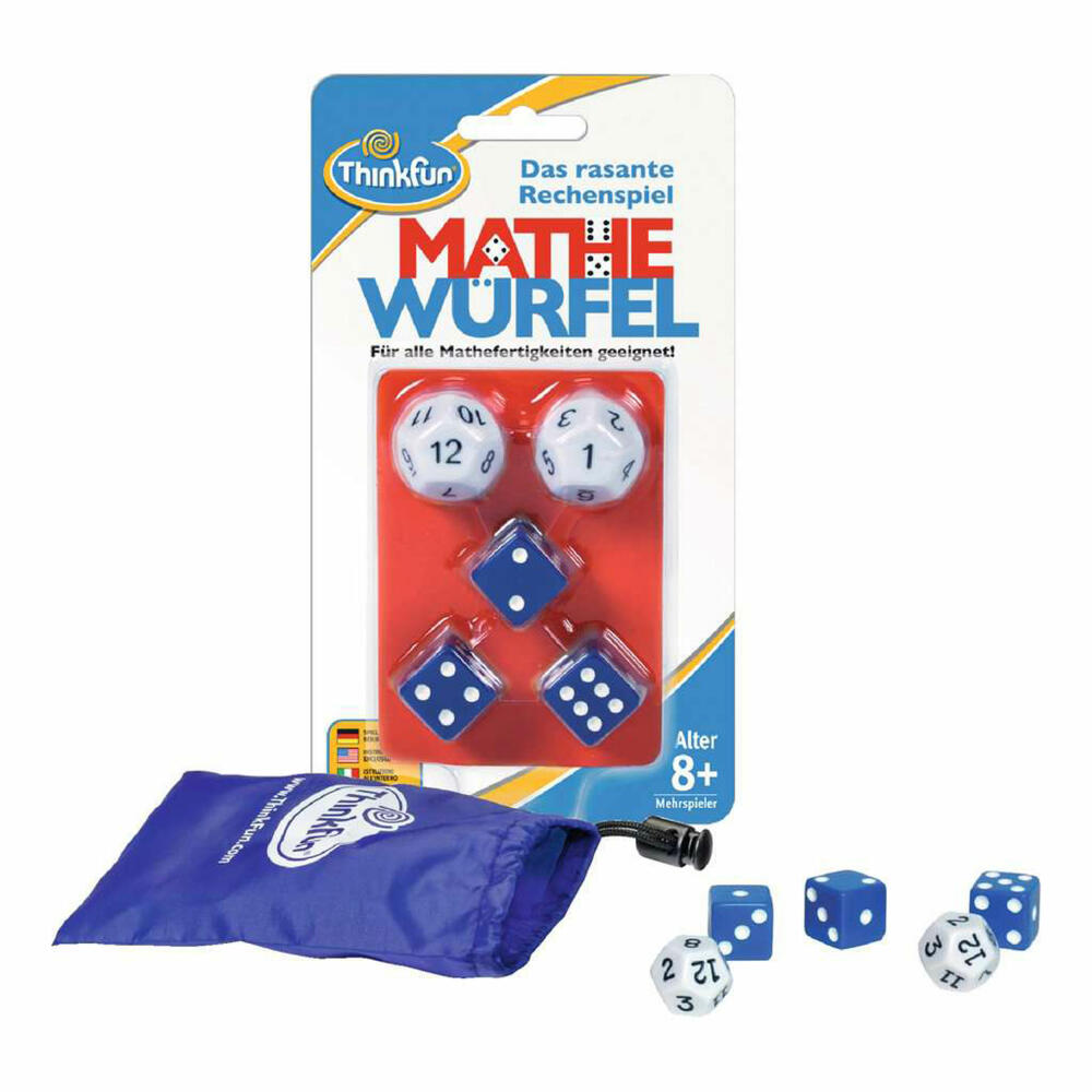 ThinkFun Mathe Würfel, Rechenspiel, Würfelspiel, Knobelspiel, ab 8 Jahren, 76317
