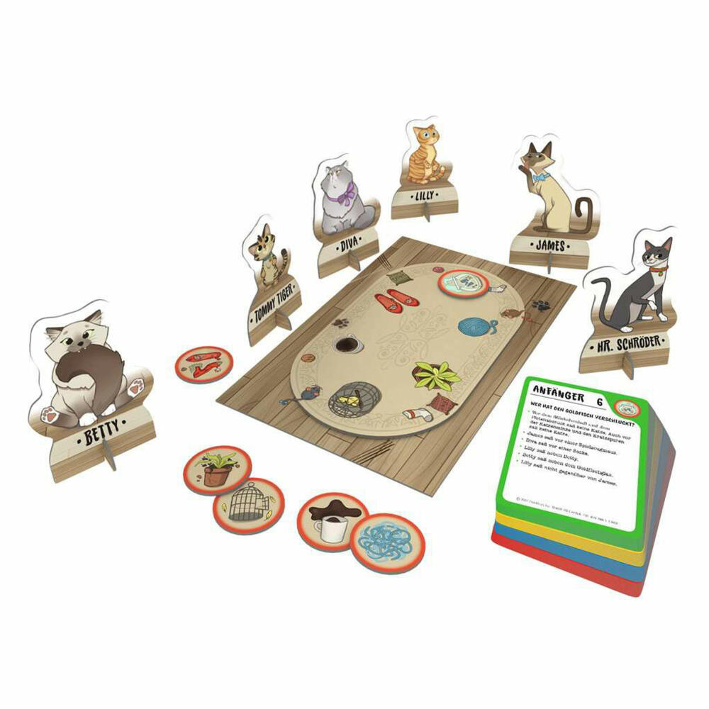 ThinkFun Cat Crimes, Deduktionsspiel, Logikspiel, Denkspiel, ab 8 Jahren, 76366