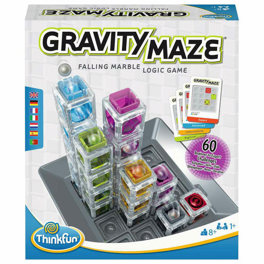 ThinkFun Gravity Maze, Denkspiel, Logikspiel, Konzentrationsspiel, ab 8 Jahren, 76433