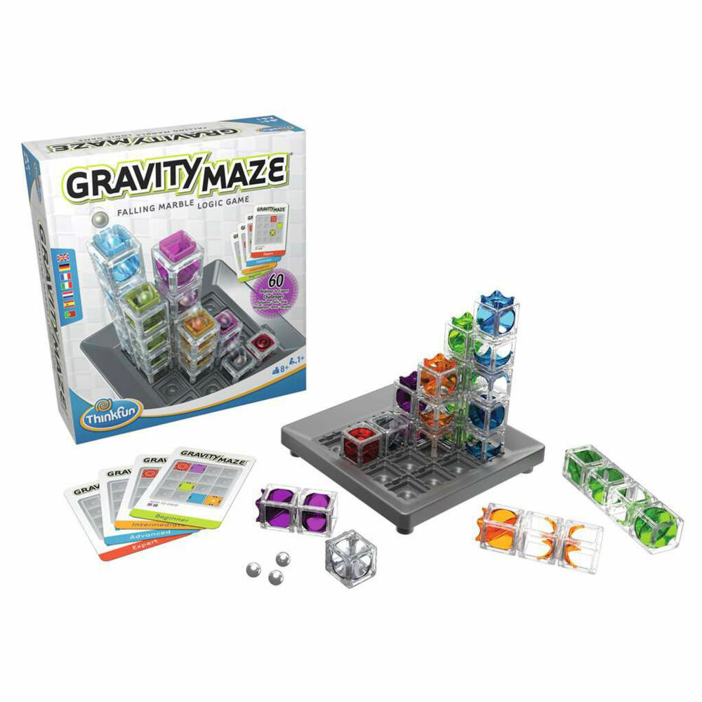 ThinkFun Gravity Maze, Denkspiel, Logikspiel, Konzentrationsspiel, ab 8 Jahren, 76433