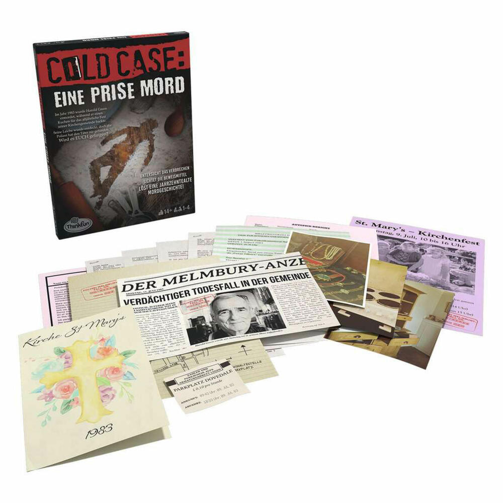 ThinkFun Cold Case: Eine Prise Mord, Denkspiel, Rätselspiel, Kombinationsspiel, 76465