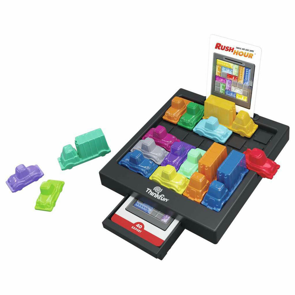 ThinkFun Rush Hour, Logikspiel, Denkspiel, Kinderspiel, ab 8 Jahren, 76599