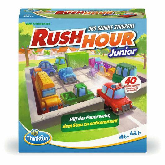 ThinkFun Rush Hour Junior, Logikspiel, Denkspiel, Kinderspiel, ab 5 Jahren, 76603