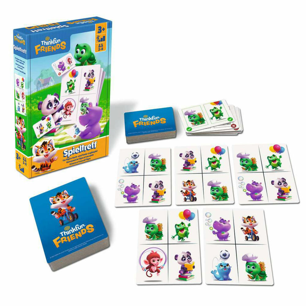 ThinkFun Friends: Spieltreff, Denkspiel, Logikspiel, Kinderspiel, ab 3 Jahren, 76653