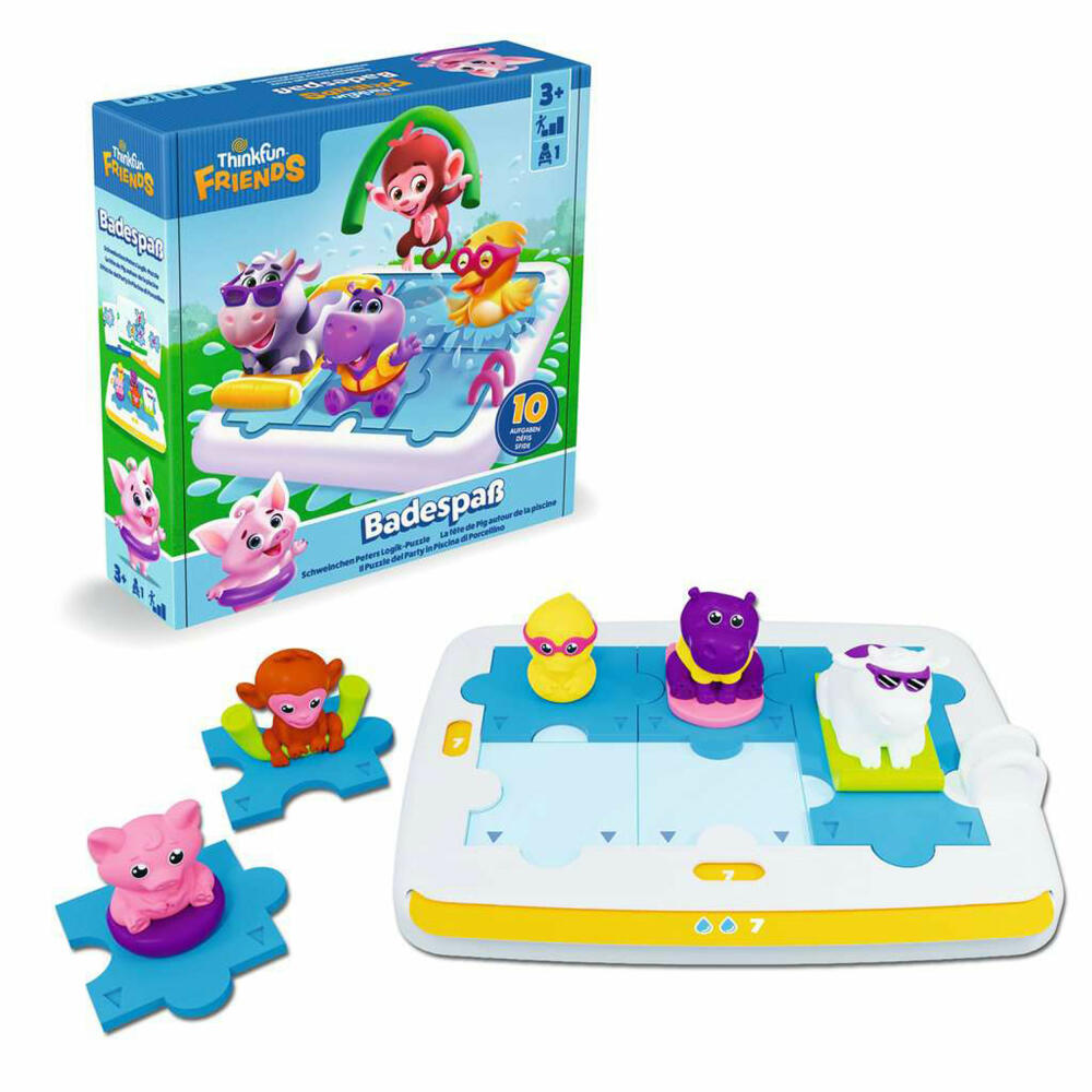 ThinkFun Friends: Badespaß, Denkspiel, Logikspiel, Kinderspiel, ab 3 Jahren, 76654