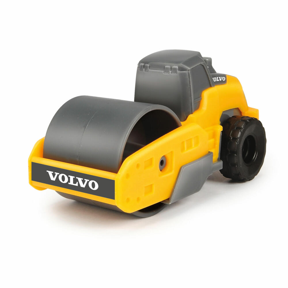 Dickie Toys Volvo Micro Workers, set of 5, construction site set, construction site, vehicles, excavator, wheel loader, roller, 203722008