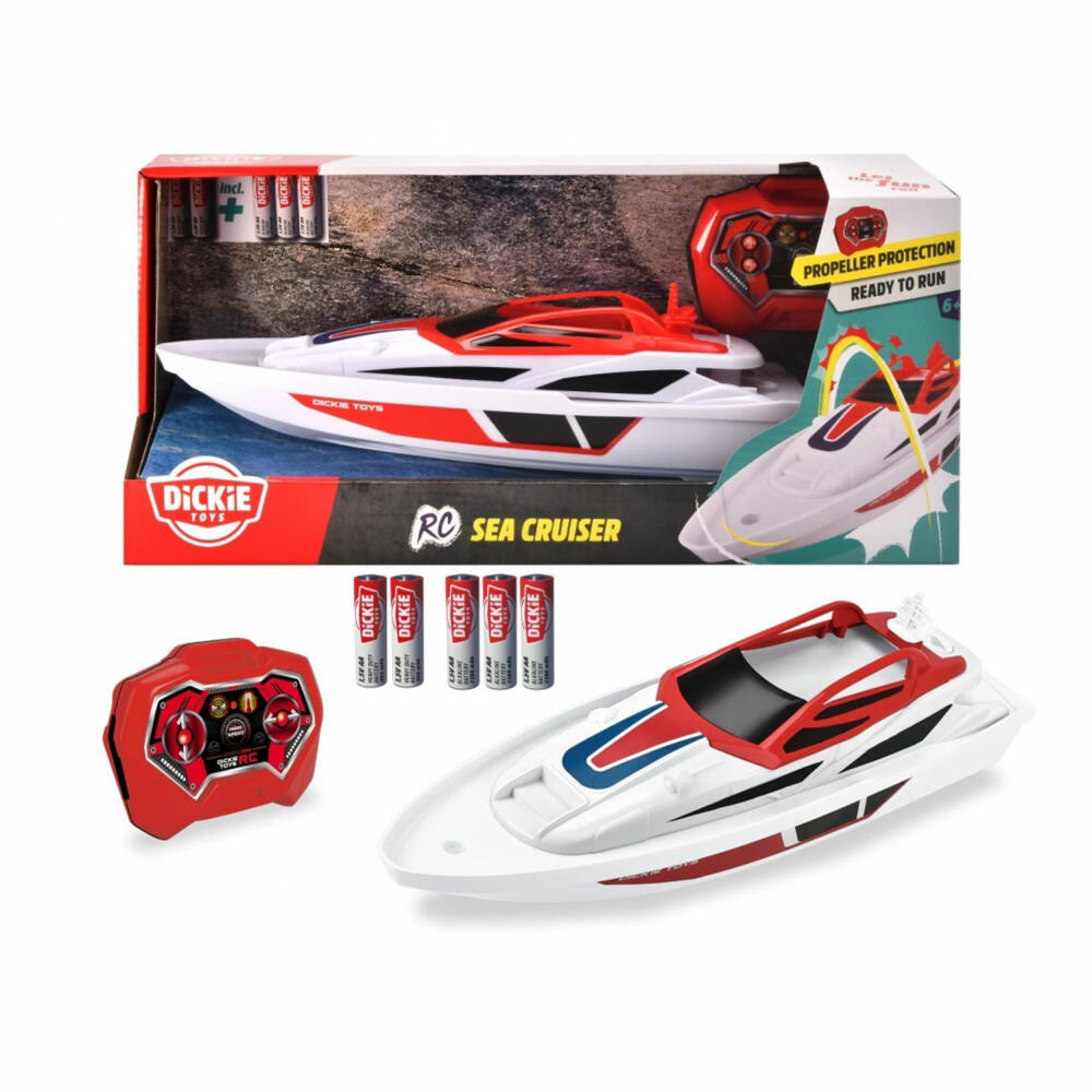 Dickie Toys RC Sea Cruiser RTR, remote-controlled boat, RC vehicle, toy, 201106003