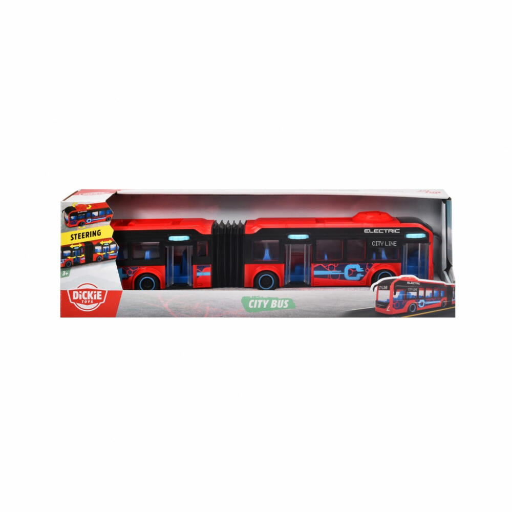 Dickie Toys Volvo City Bus, toy bus, toy car, city bus with articulated joint, toy, 203747015