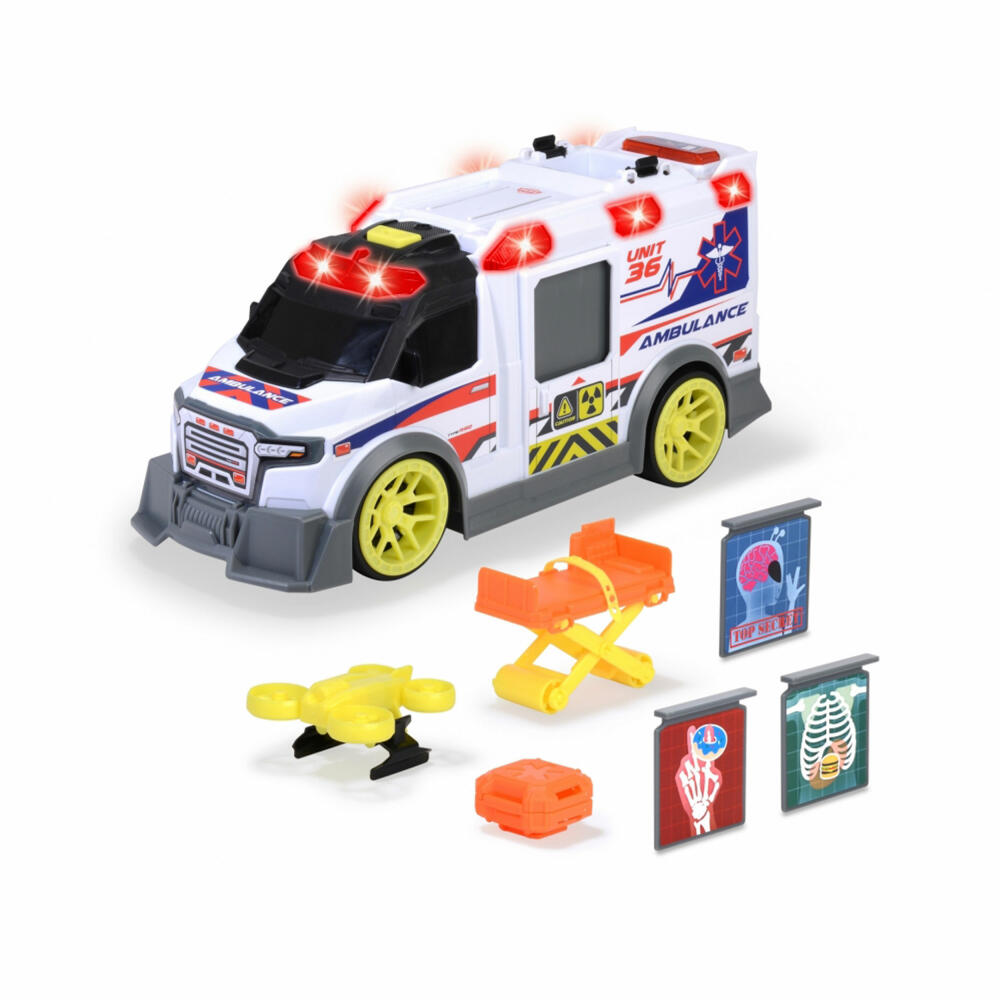 Dickie Toys Ambulance, Toy Ambulance, Toy Car, Rescue Vehicle, 203307003