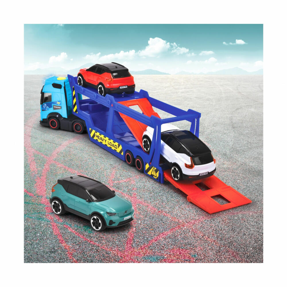 Dickie Toys Car Transporter, Auto-Transporter, mit 3 Spielzeugautos, Spielzeug Auto, 203747017