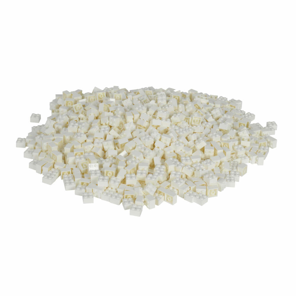 Simba Blox 1000 White 4-Piece Bricks Loose, Building Blocks, Children's Toys, 1000 Pieces, 104114119