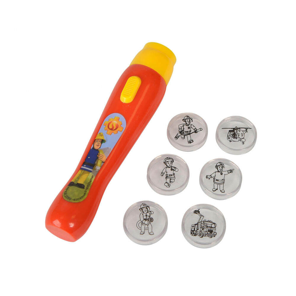 Simba Feuerwehrmann Sam Light Projector, Licht Projektor, Wandprojektor, Taschenlampe, 109252280