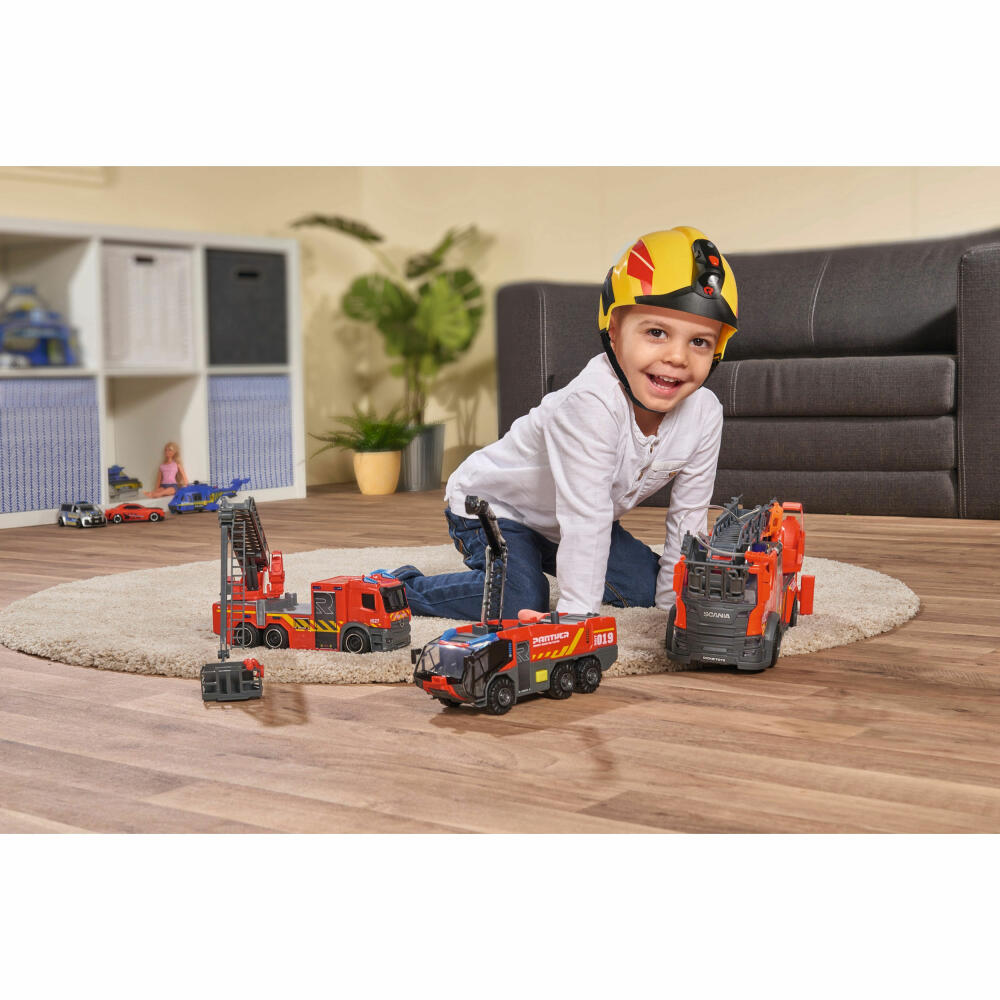 Simba Feuerwehr Helm Rosenbauer mit Licht, mit Helmlampe, Feuerwehr Helm, Spielzeug, Kinder, 108101000