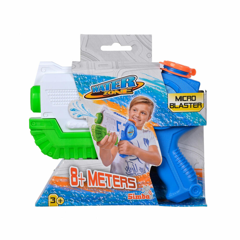 Simba Waterzone Micro Blaster, mit Pumpmechanismus, Wasserpistole, Spritzpistole, 107276050