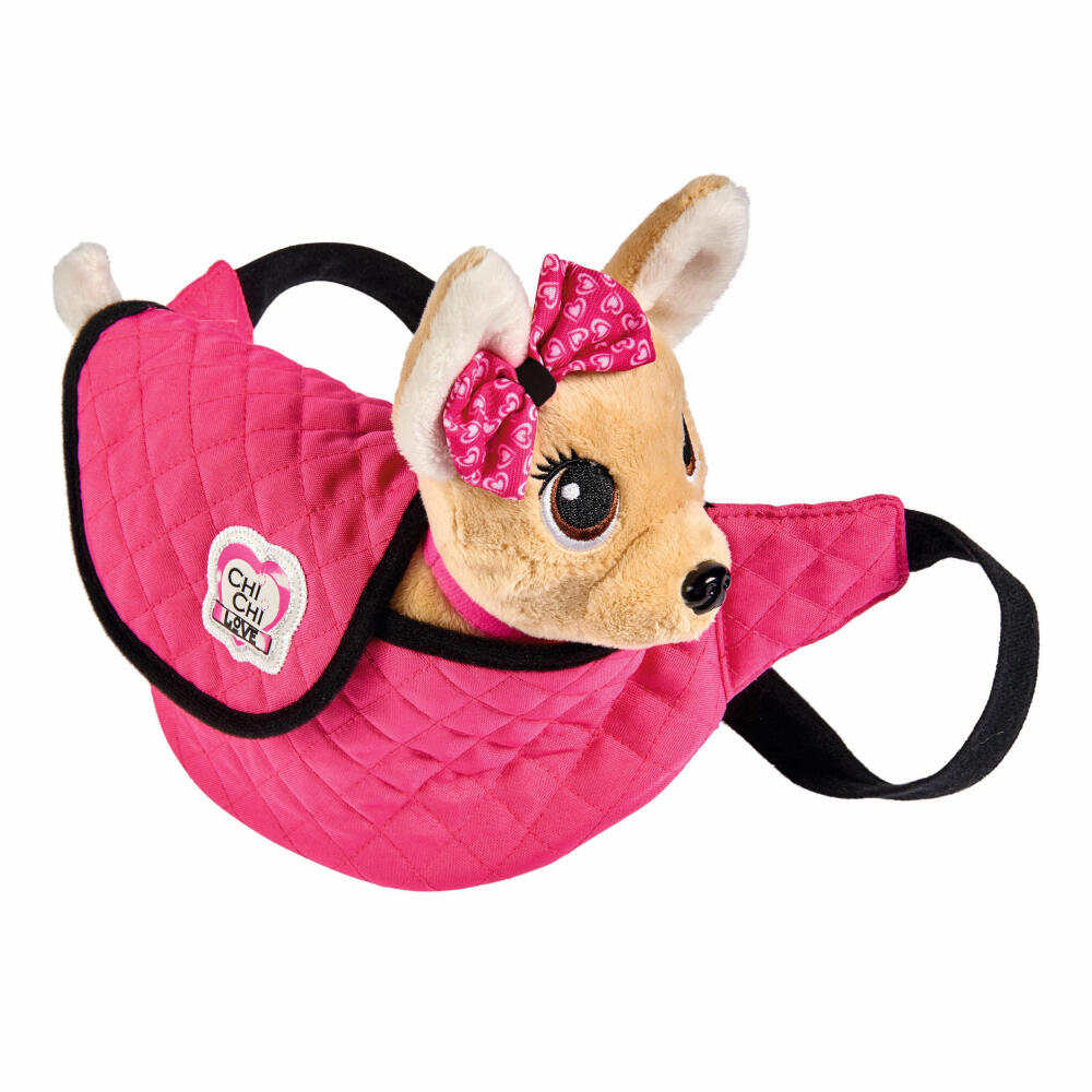 Simba ChiChi Love Street, Chihuahua, Plüschhund, Kuscheltier, Plüschtier, Bauchtasche, ab 3 Jahre, 20 cm, 105893494