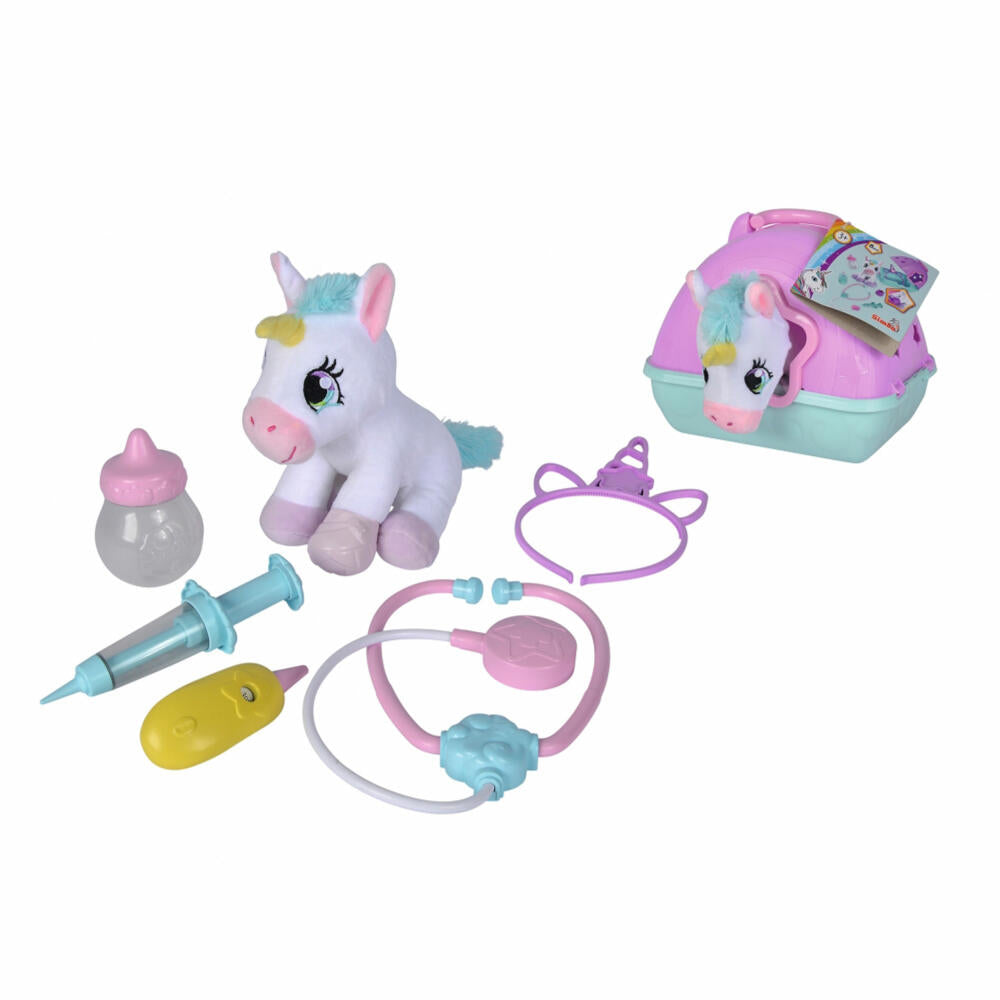 Simba Doktorkoffer mit Plüsch Einhorn, Arztkoffer, Doktor, Arzt, Koffer, Spielzeug, 105542140