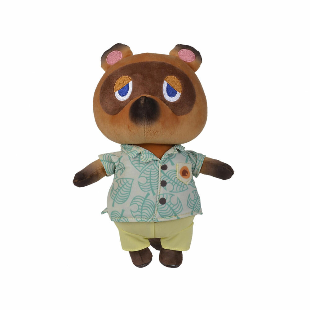 Simba Animal Crossing Tom Nook, Plüschfigur, Plüschtier, Kuscheltier, Stofftier, 25 cm, 109231001