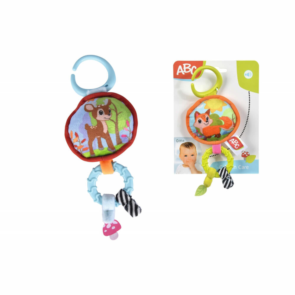 Simba ABC Forest Friends Anhänger, Babyspielzeug, Kinderwagen, Babyschale, Spielzeug, 104010114