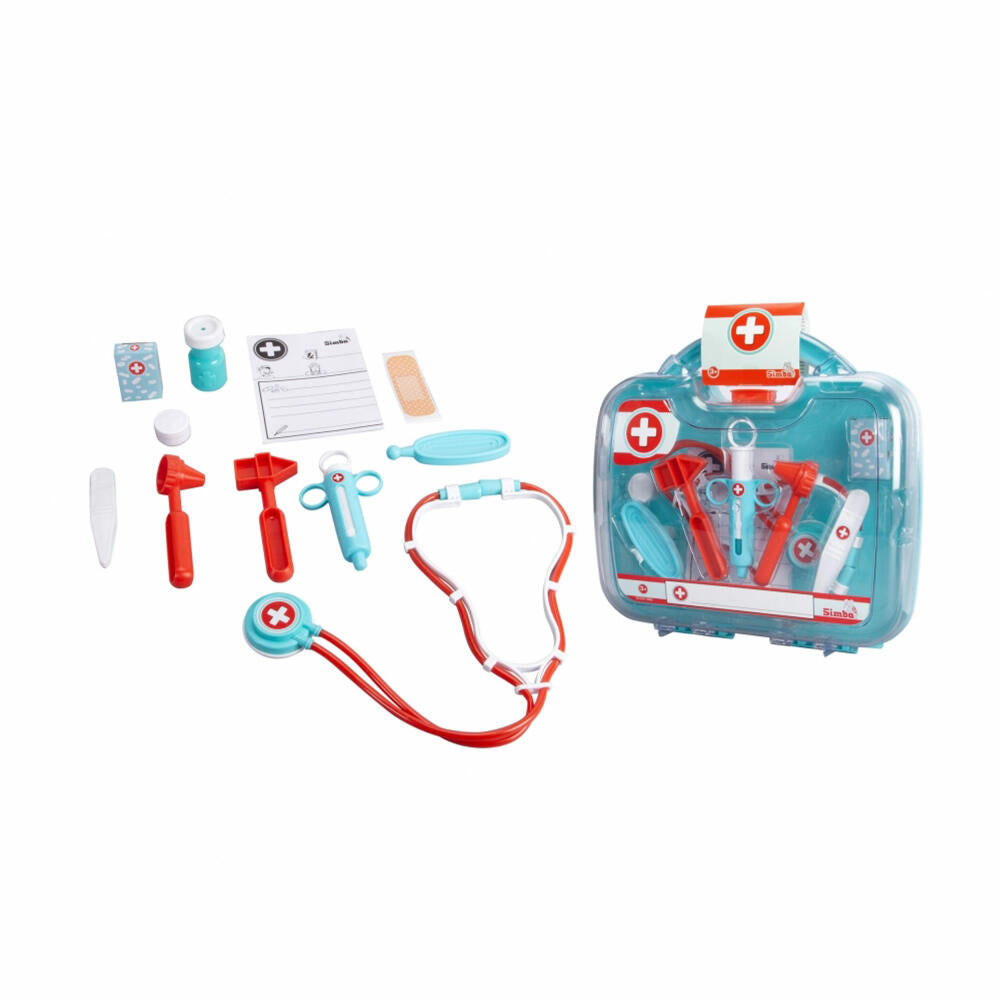 Simba Großer Doktorkoffer, Arztkoffer, Doktor, Arzt Koffer, Zubehör, Spielzeug, Kinder, 105541002