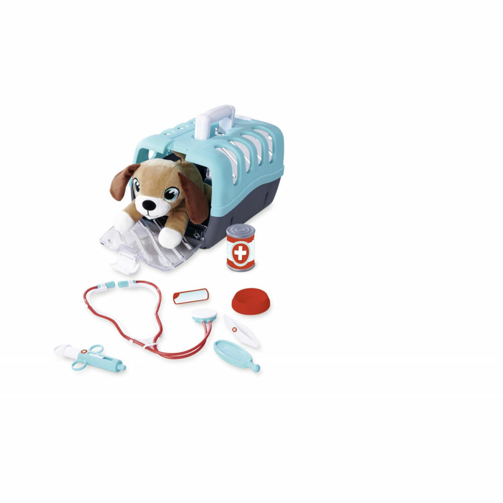 Simba Tierarztkoffer, Arztkoffer, Doktorkoffer, Tierarzt Koffer, mit Plüschhund, 105541003