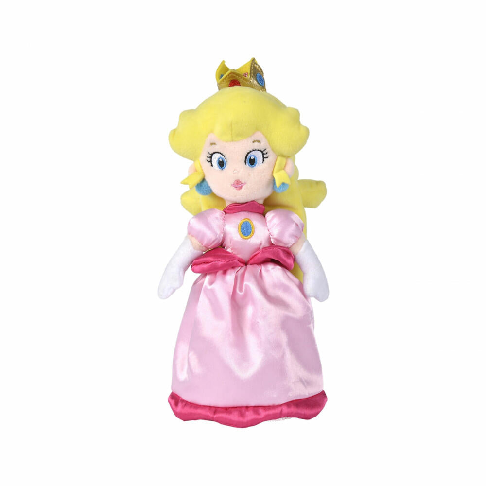 Simba Super Mario Peach, Plüschfigur, Kuscheltier, Stofftier, Stoffigur, Plüschtier, 27 cm, 109231530
