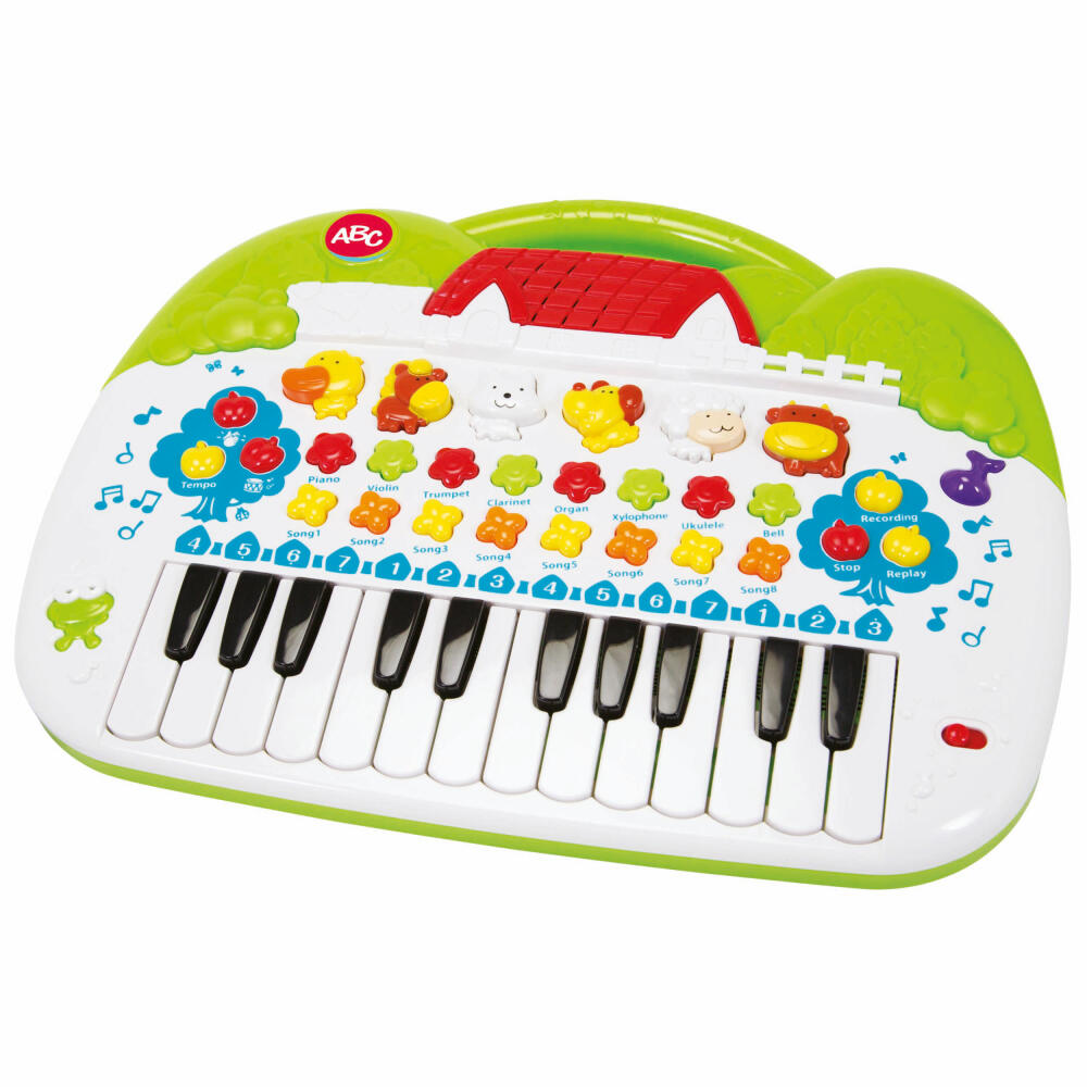 Simba ABC Tier-Keyboard, Keyboard, Klavier, Instrument, Tiergeräusche, Recorder, Kinder, Spielzeug, 104018188